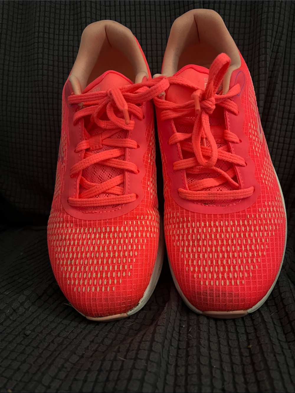 Skechers Women's Neon Coral Athletic Sneakers
